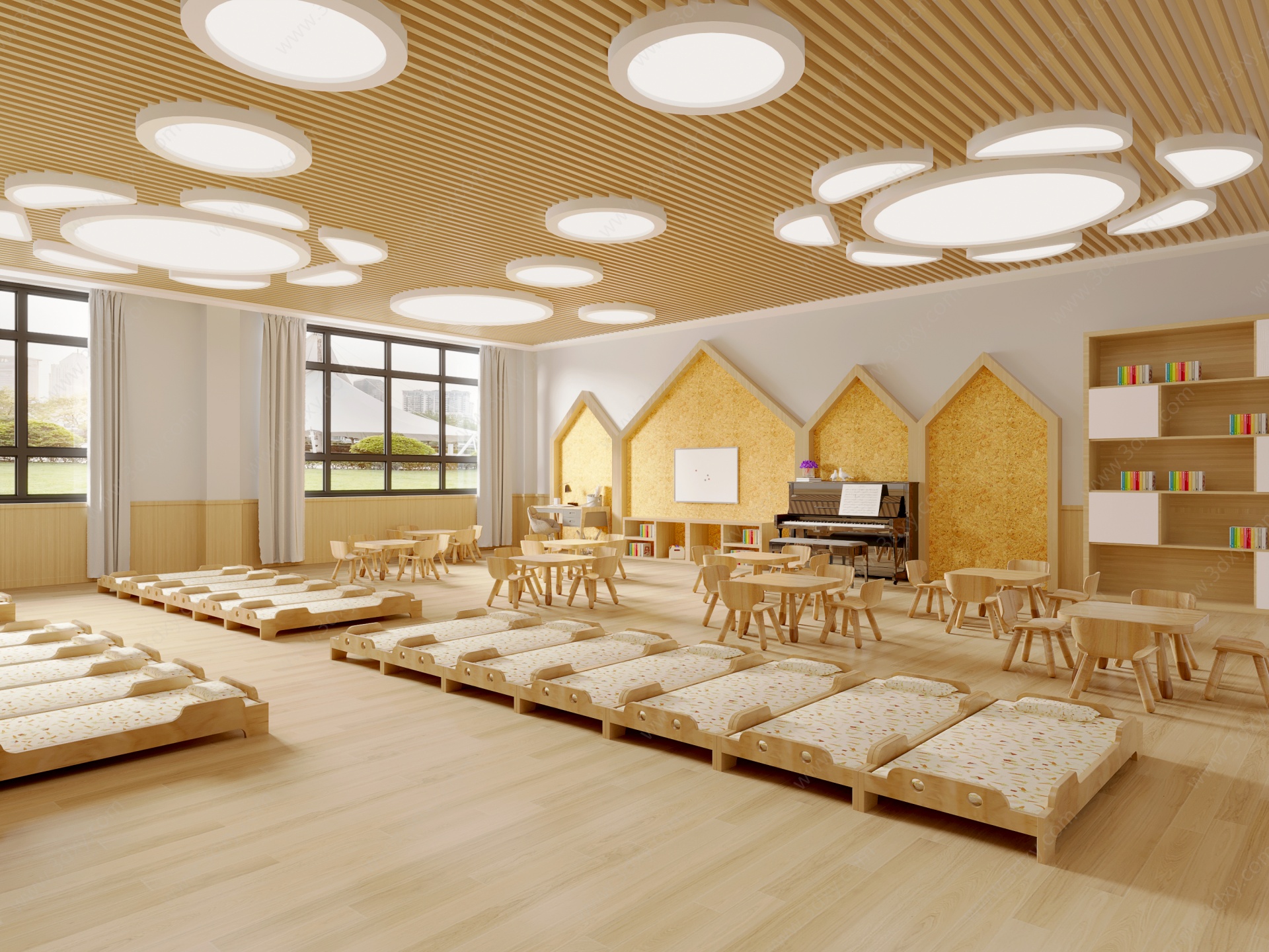 幼儿园教室休息区活动室3D模型