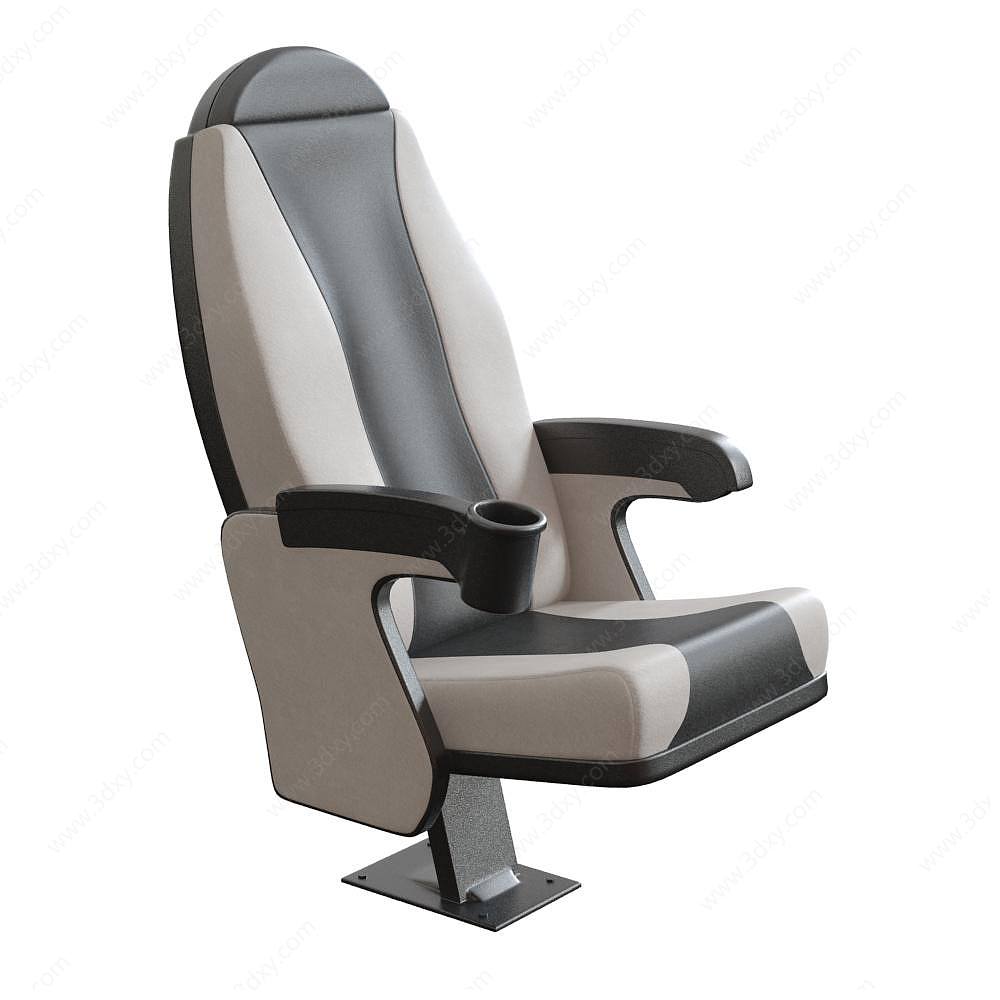 现代报告厅座椅或影院座椅3D模型