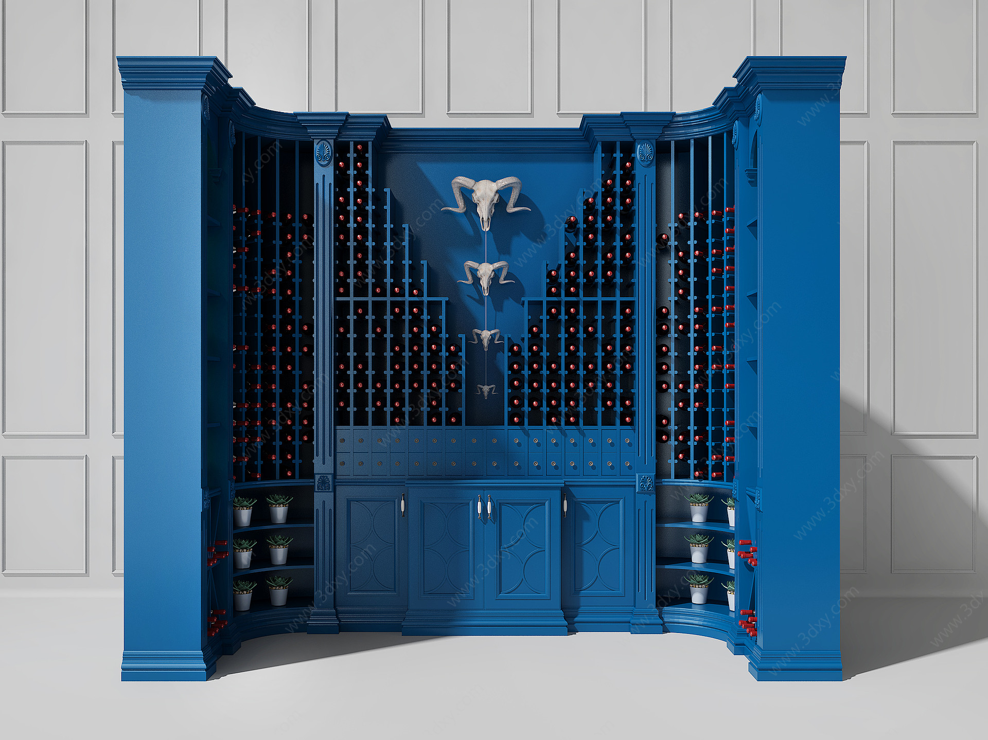 法式风格酒柜3D模型