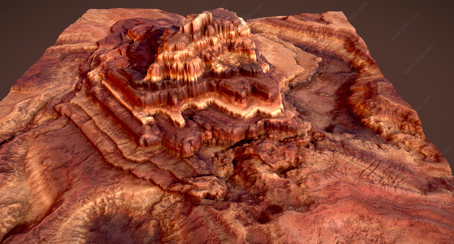 火山3D模型