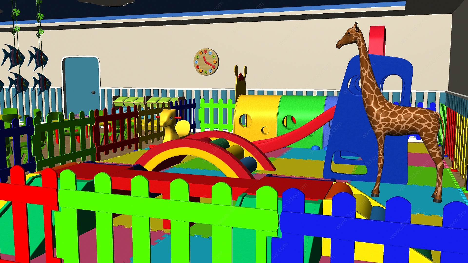 幼儿园3D模型