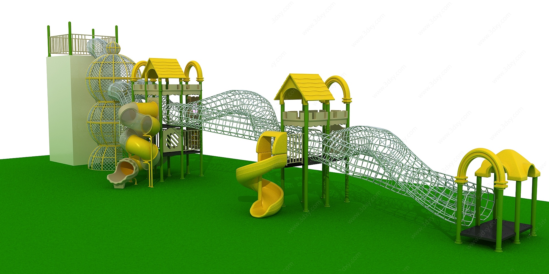 网龙儿童攀爬设施儿童设备3D模型