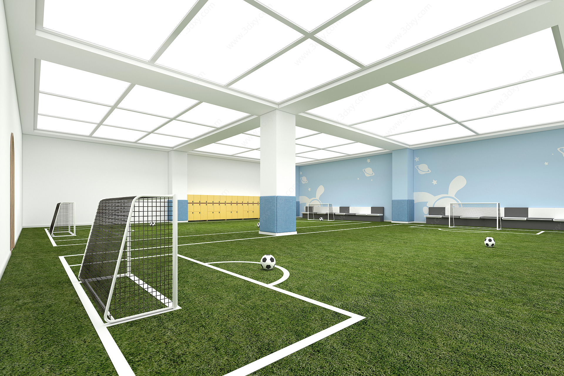 现代球类体育场3D模型
