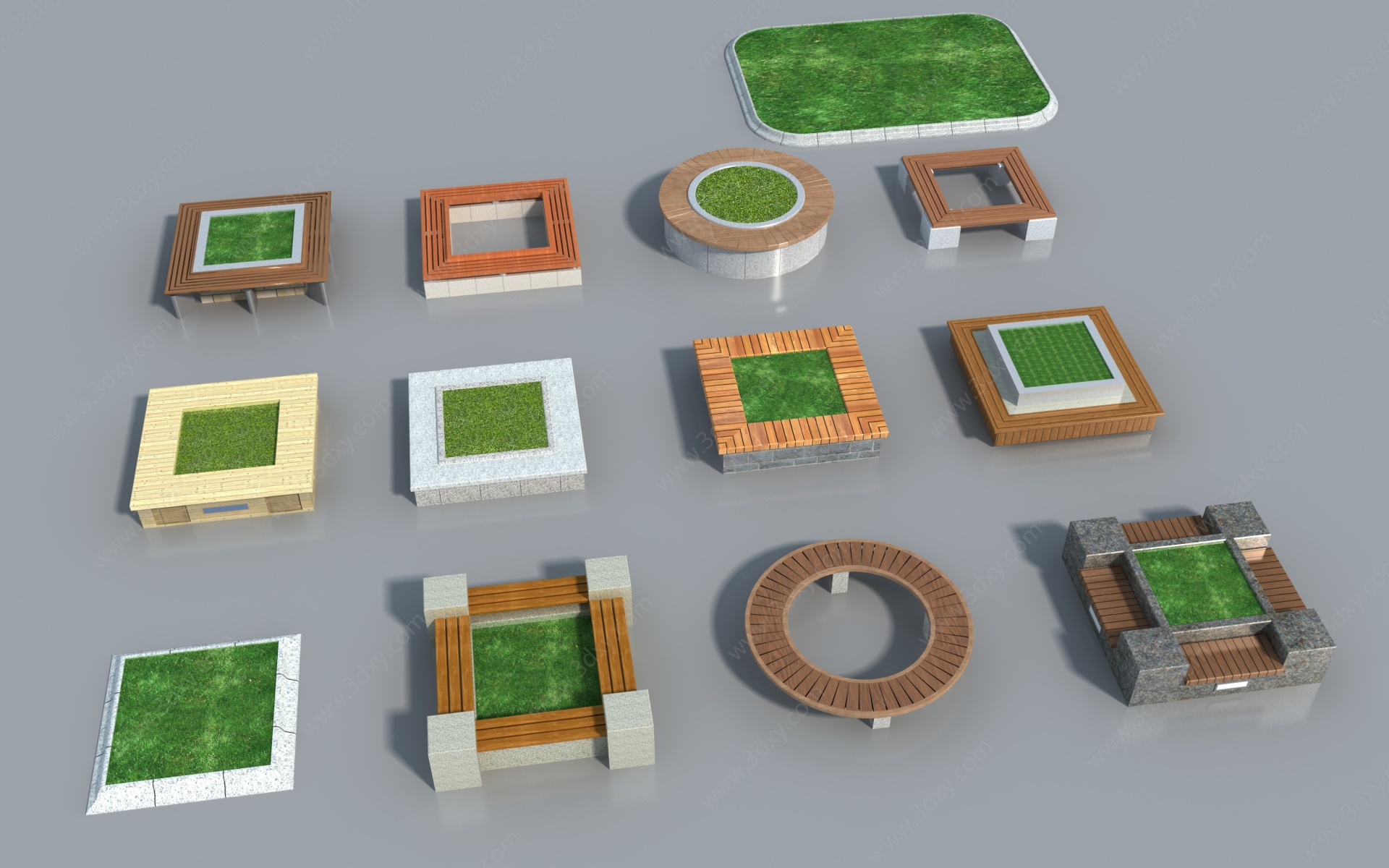 树池3D模型