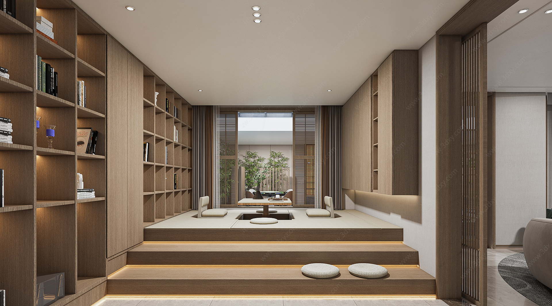 现代家居书房3D模型