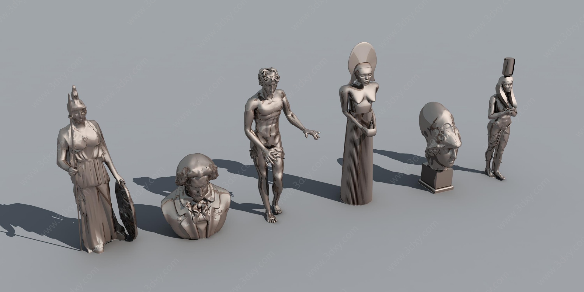 人物雕塑铜雕贝多芬泰国人3D模型