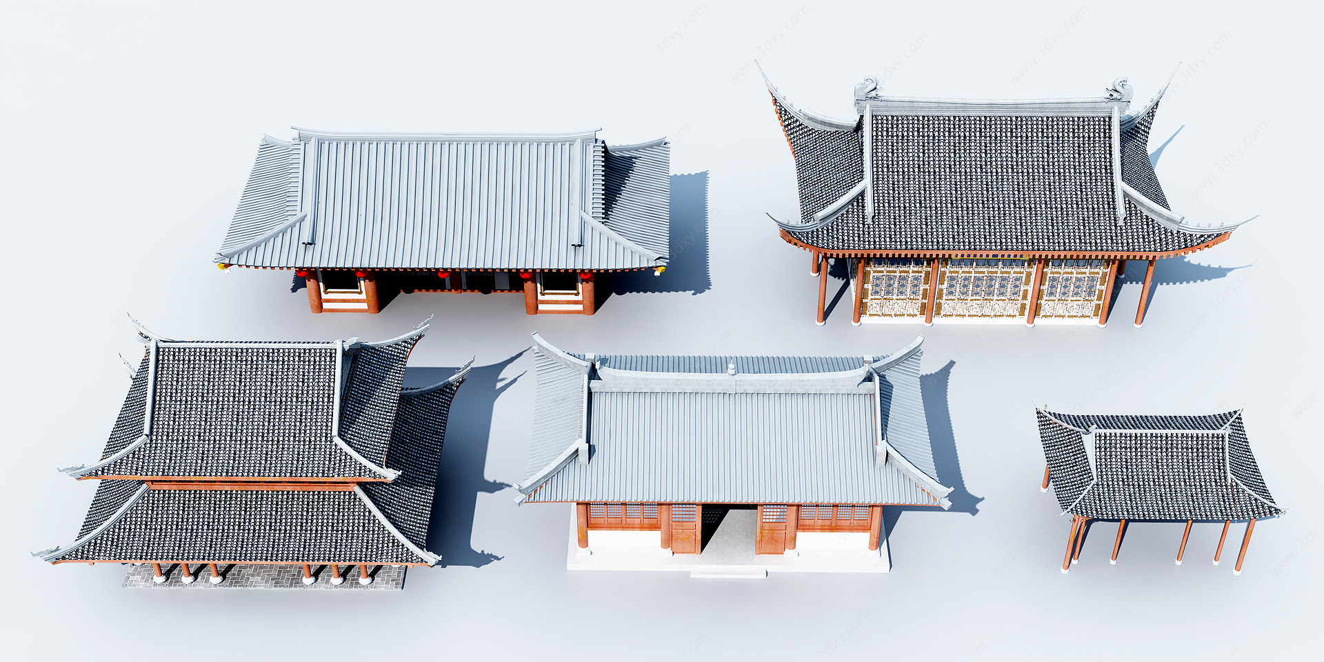 中式古建3D模型