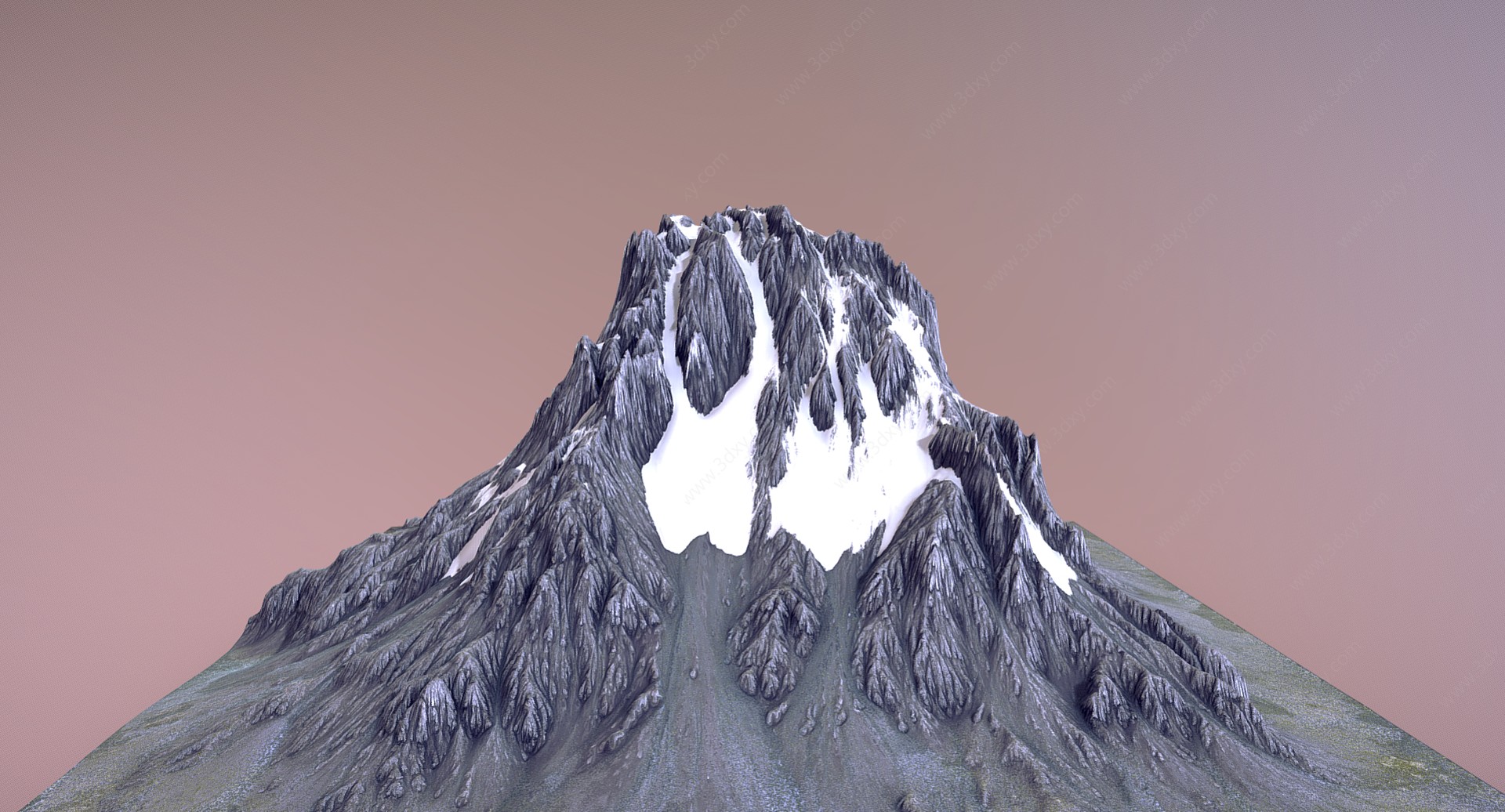 现代山脉3D3D模型