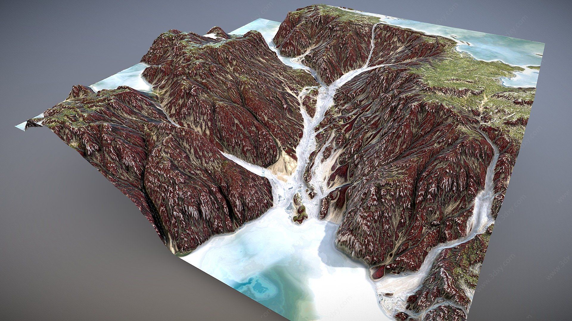 悬崖3D模型