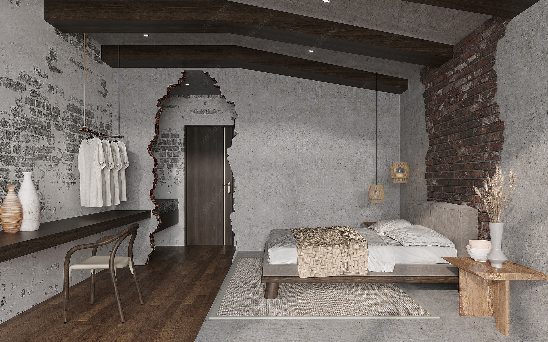 叙利亚风家居卧室3D模型
