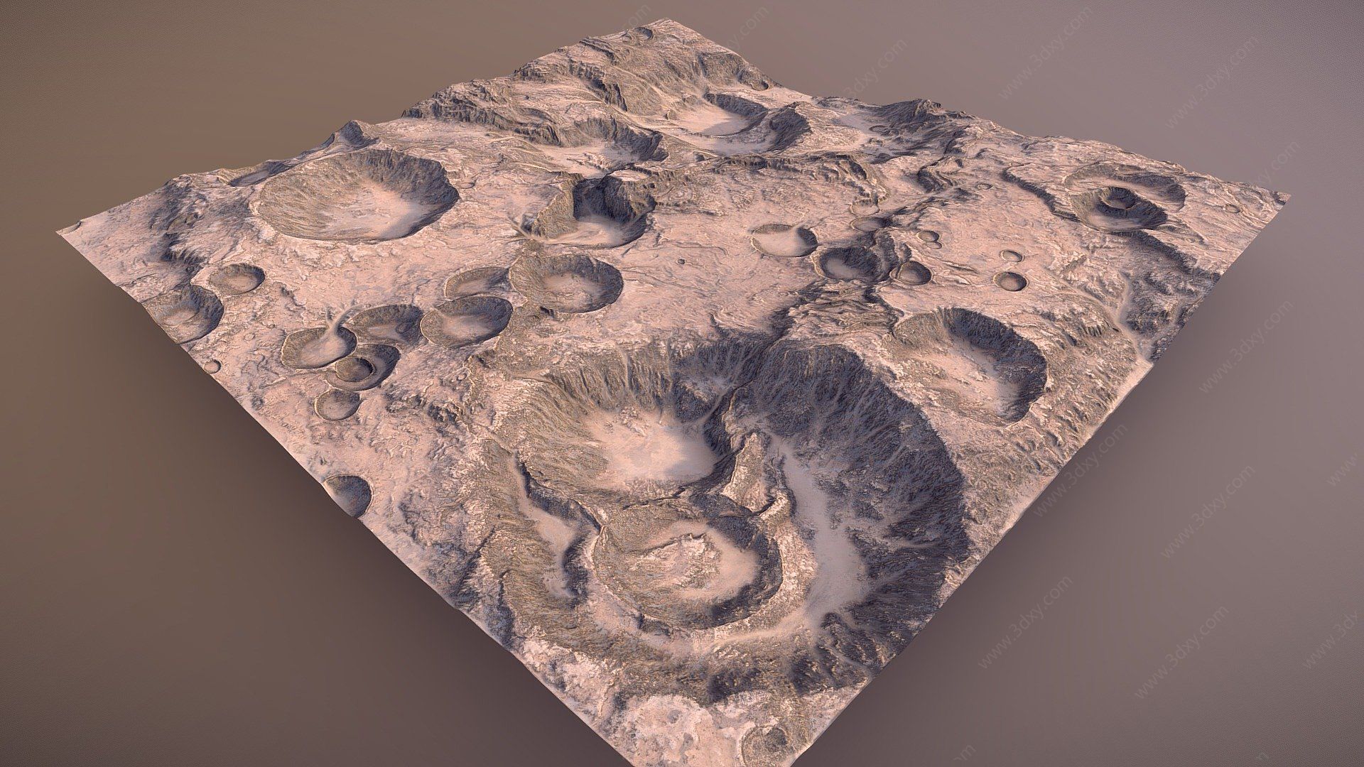 现代山脉地形3D模型