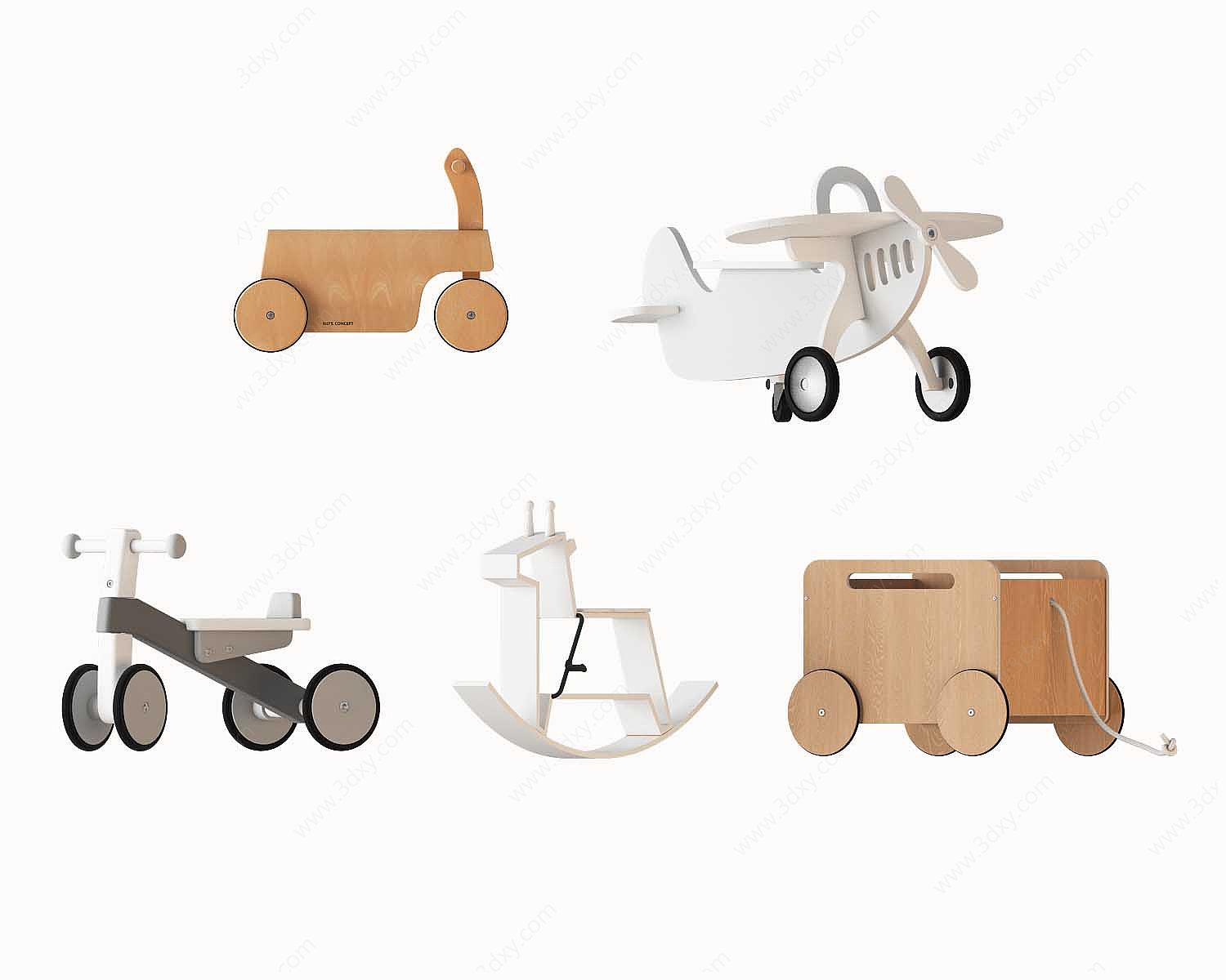 现代玩具车3D模型