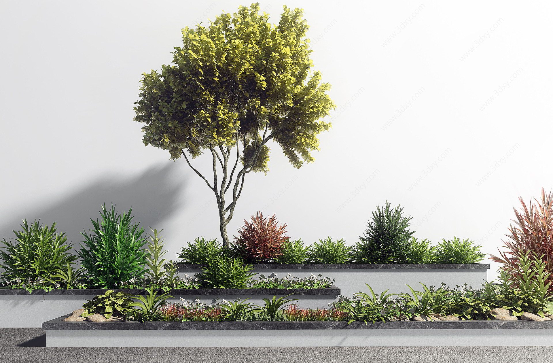 室外植物景观小品3D模型