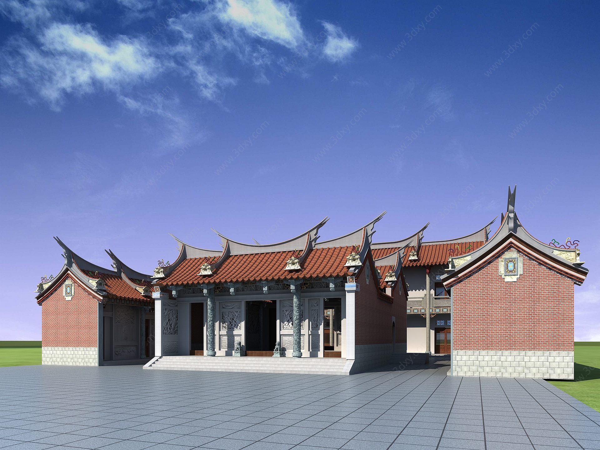 闽南寺庙3D模型
