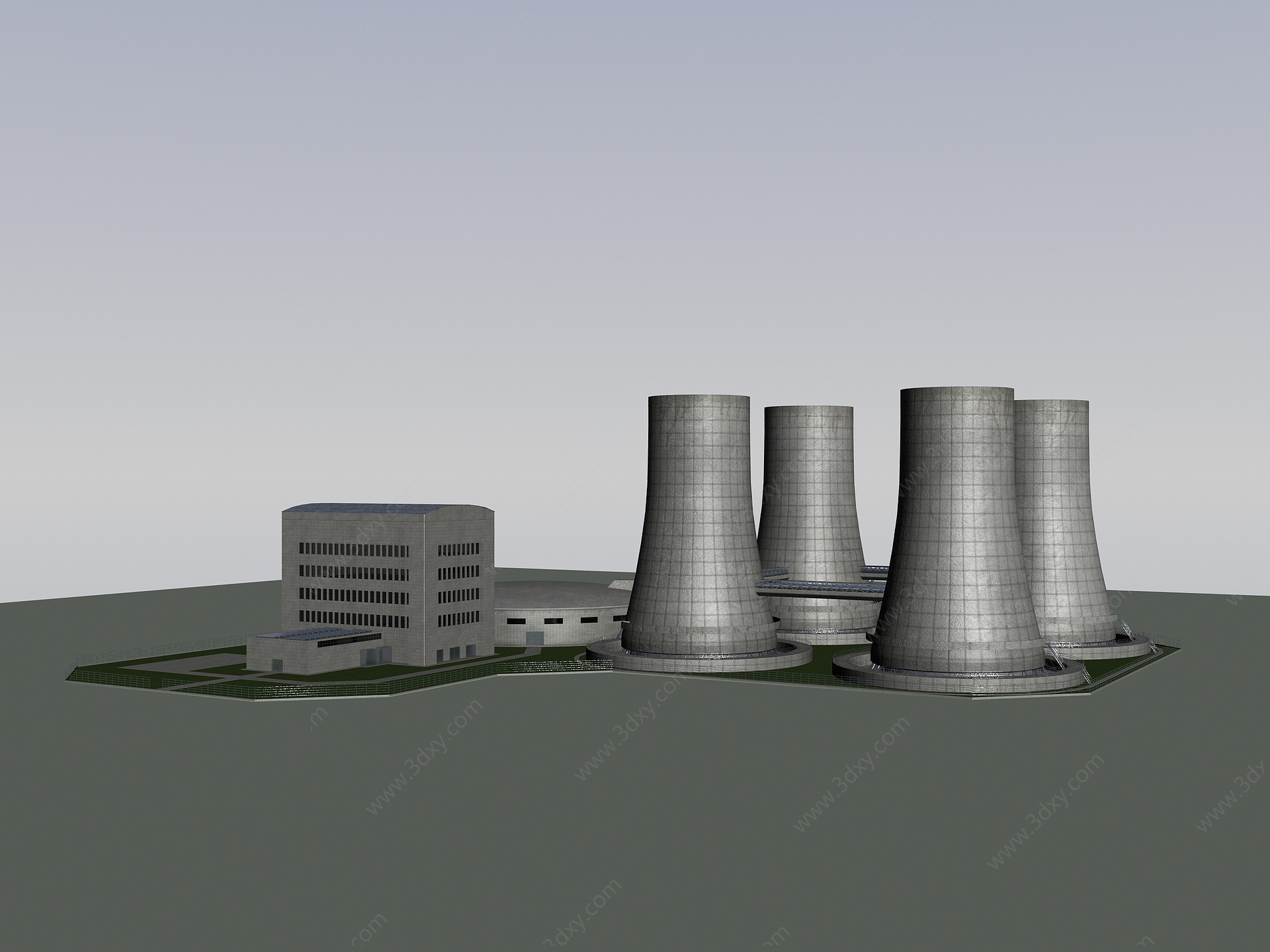 现代核电站3D模型