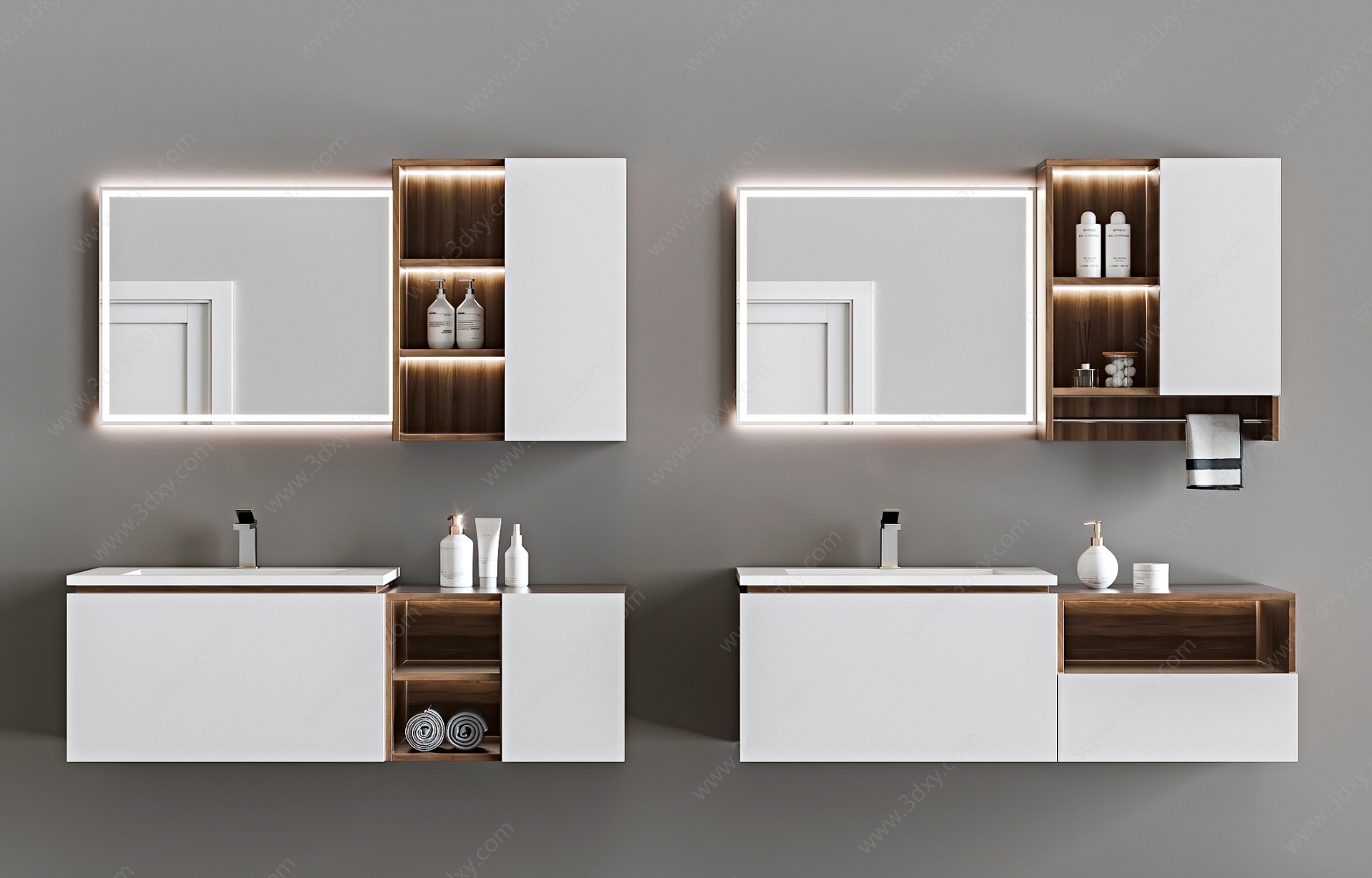 现代浴室柜3D模型