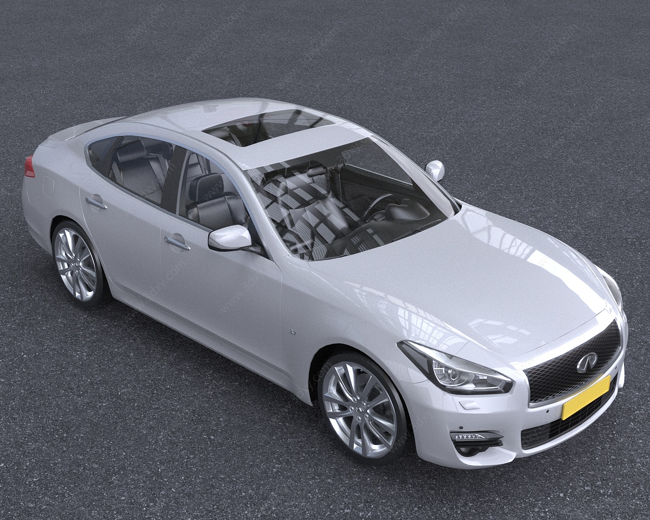 2020款英菲尼迪Q70汽车3D模型