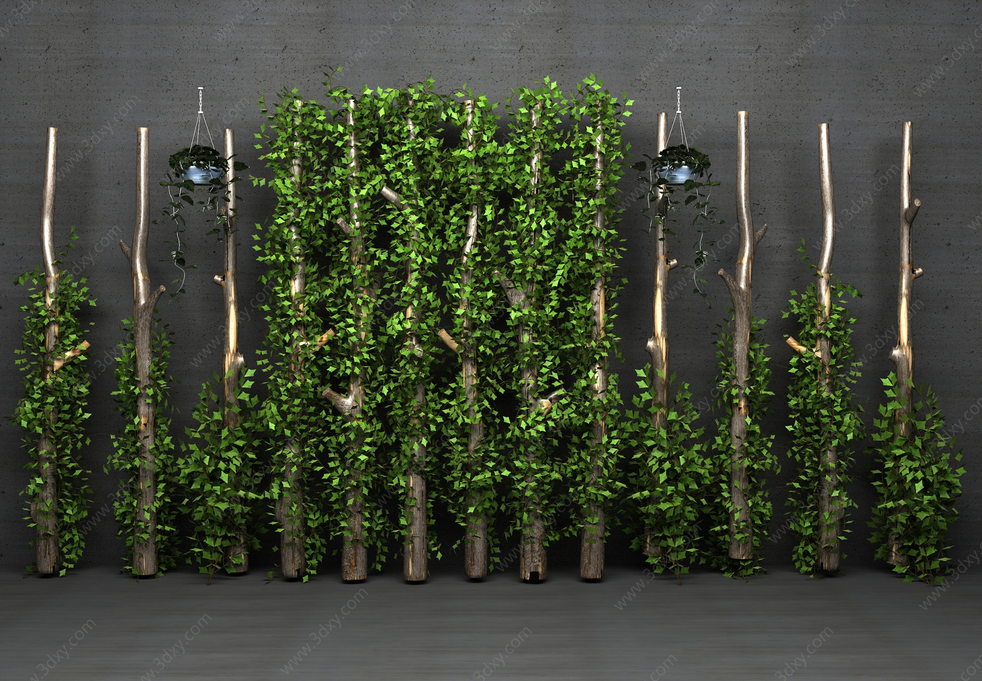 植物生长藤植物3D模型