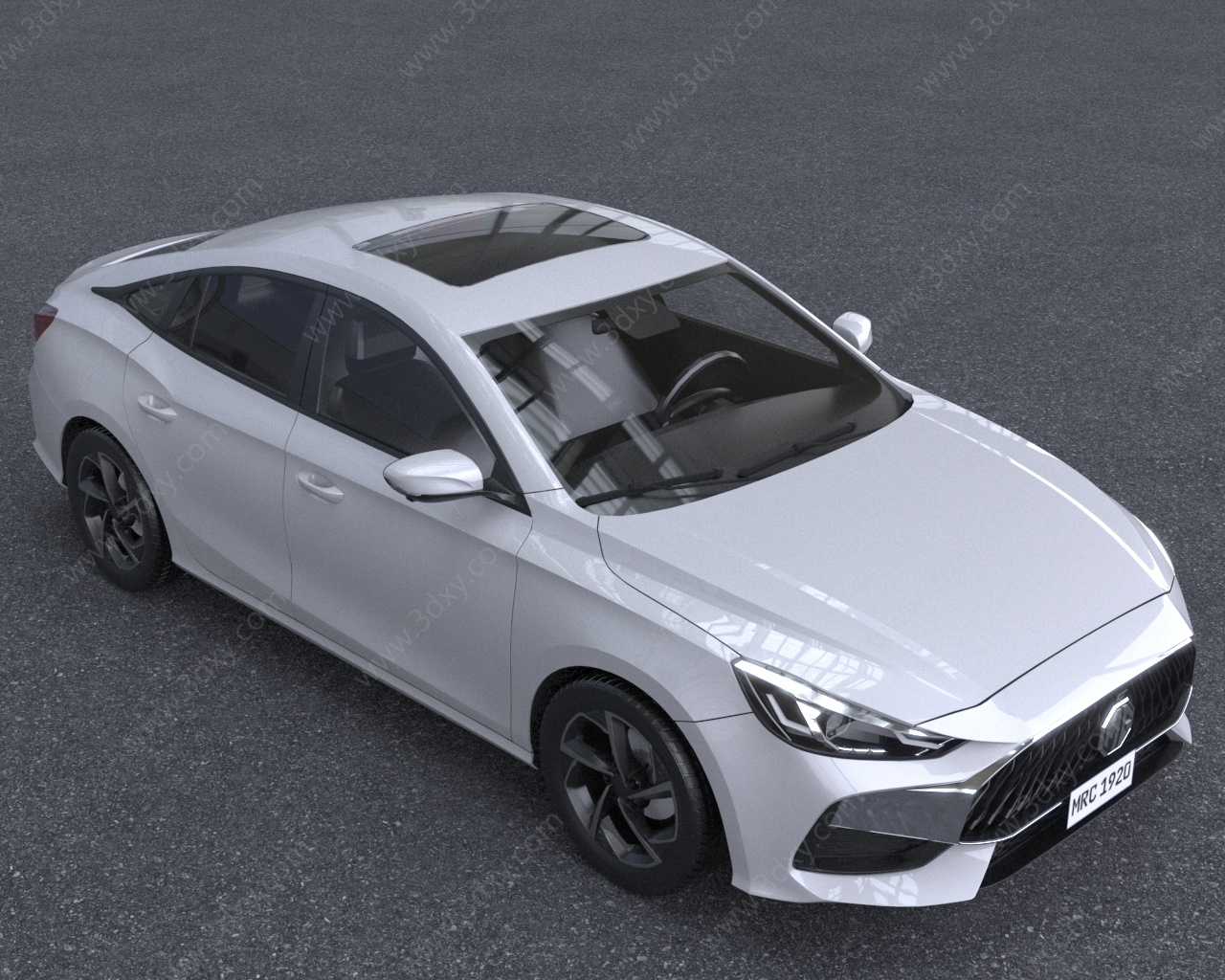 2022款名爵MG5天蝎座汽车3D模型