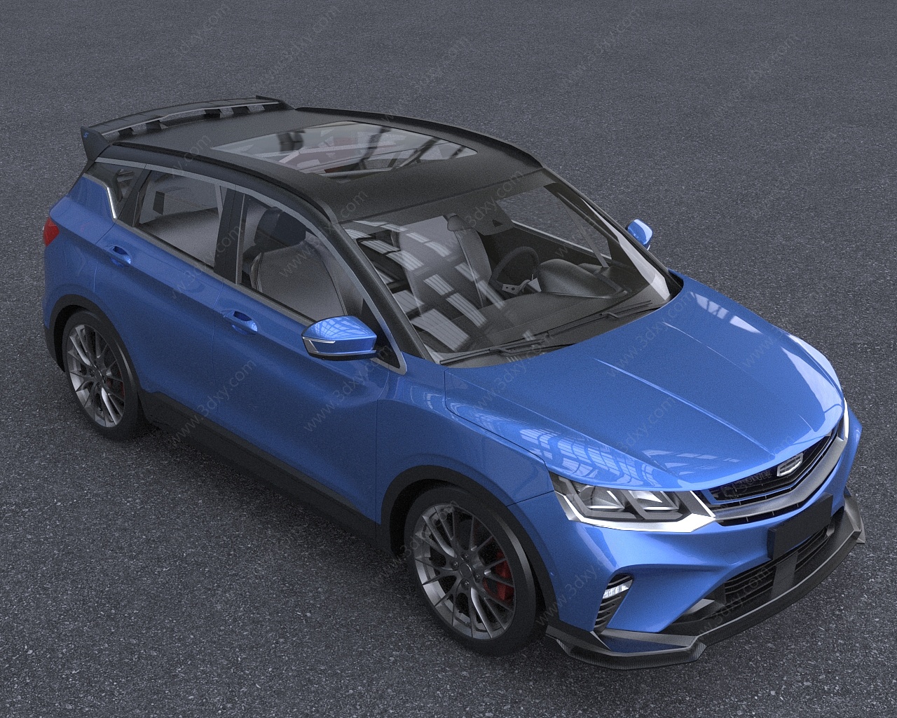 2020款吉利缤越汽车3D模型