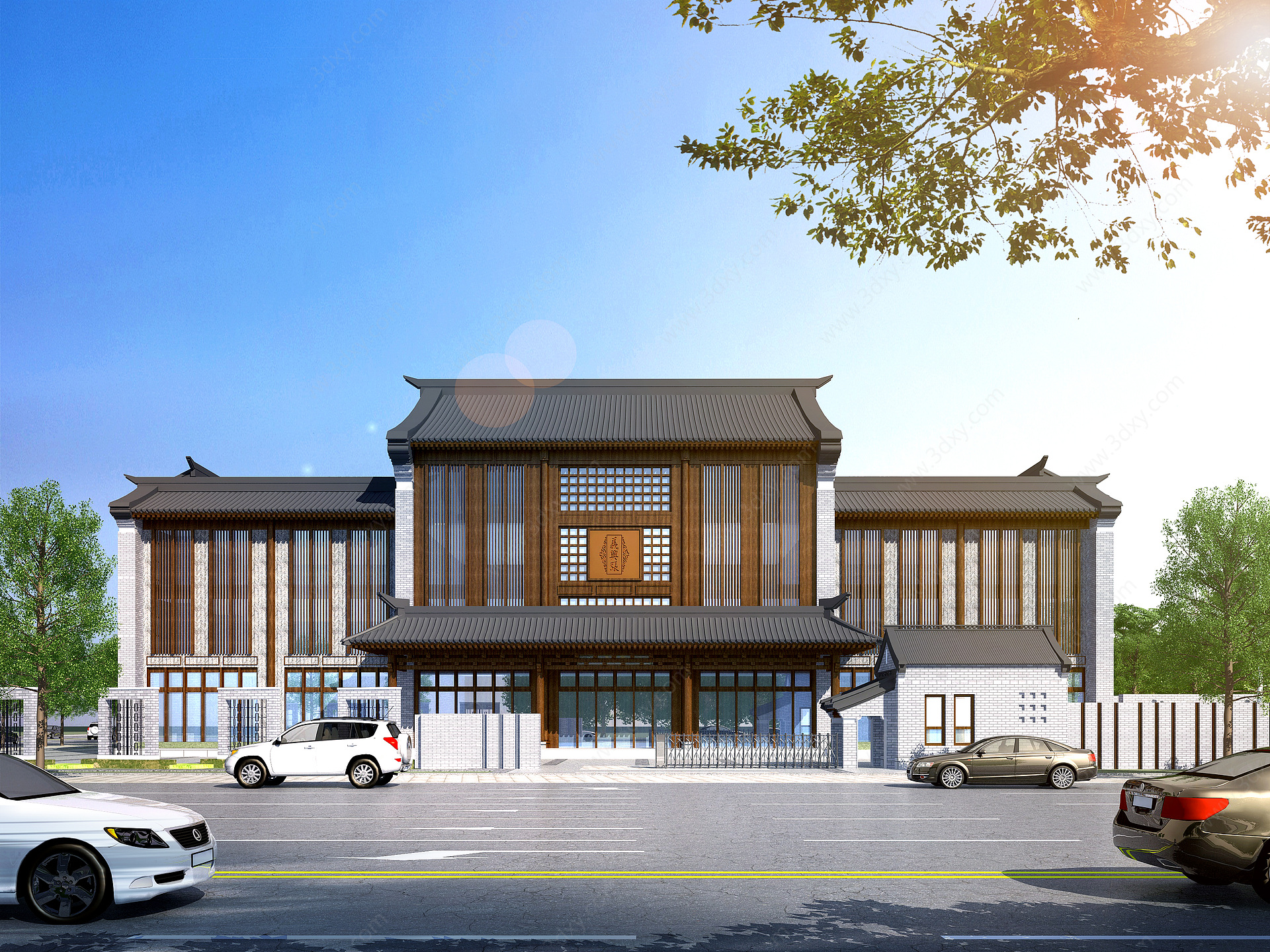 中式古建办公酒店3D模型
