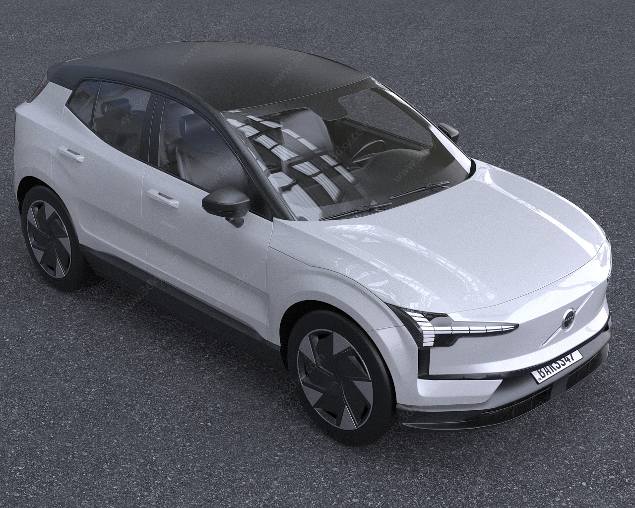 2024款国产沃尔沃EX30汽车3D模型