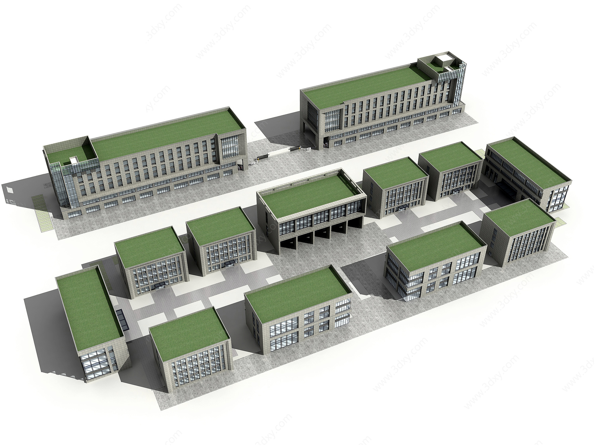 低多层办公楼3D模型