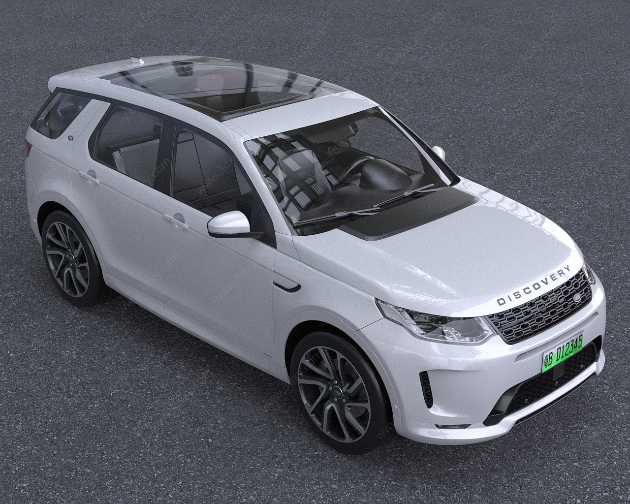 2022款路虎探索SUV汽车3D模型