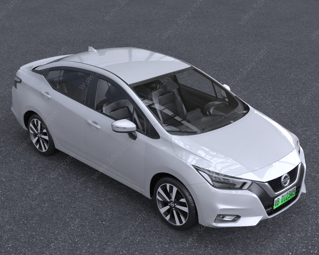 2023款日产VERSA汽车3D模型