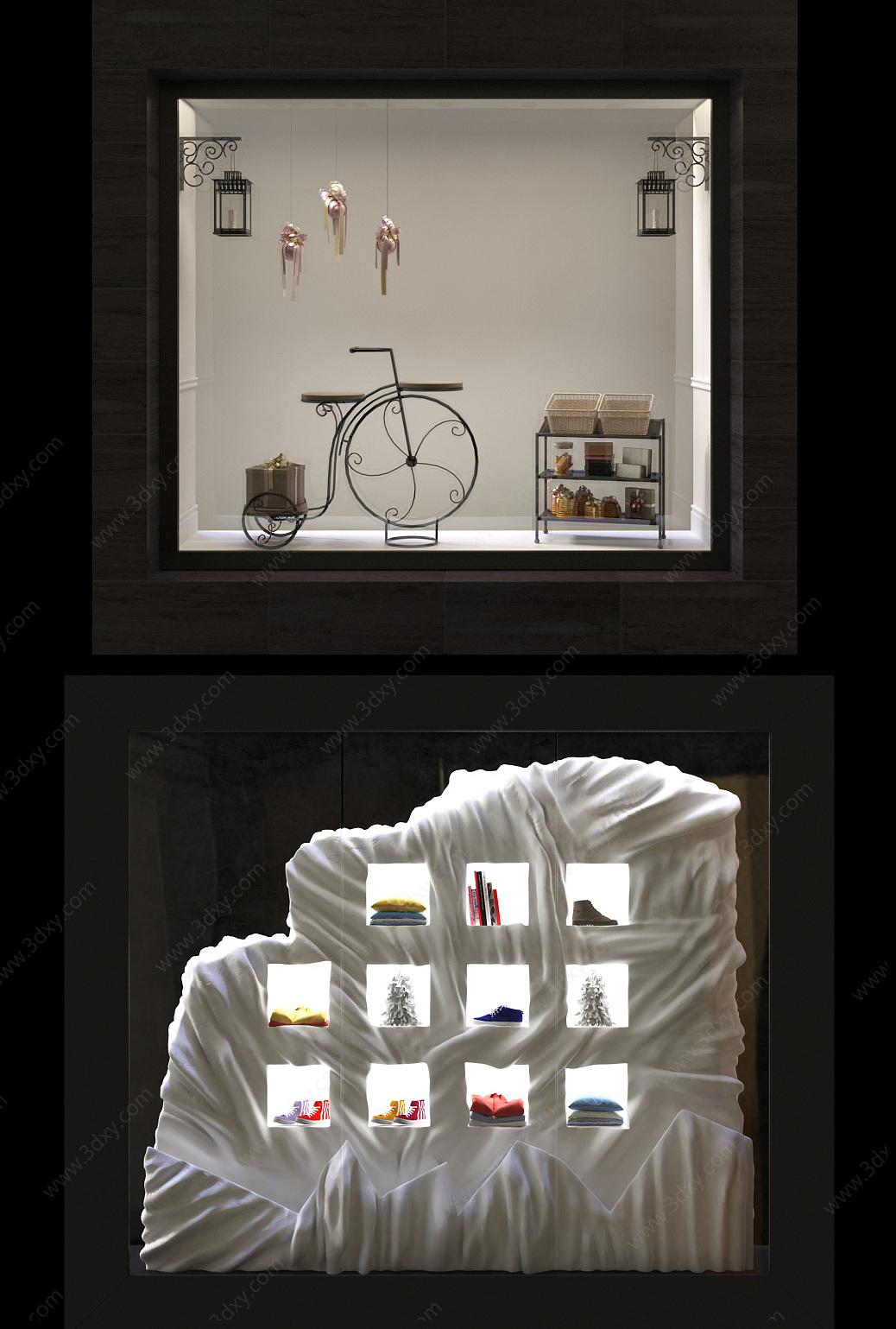 现代橱窗橱窗商业橱窗3D模型