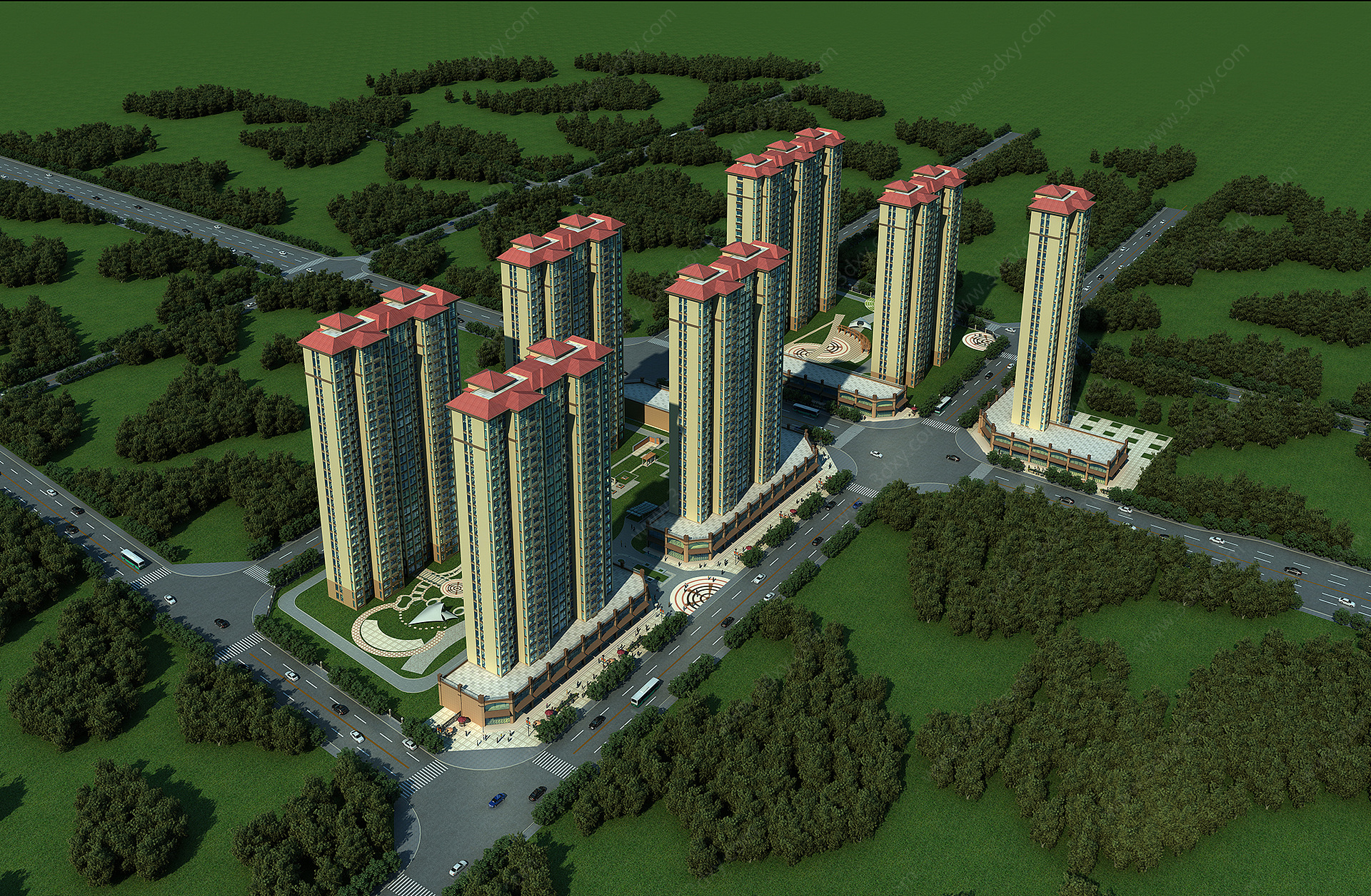 中式风格住宅3D模型