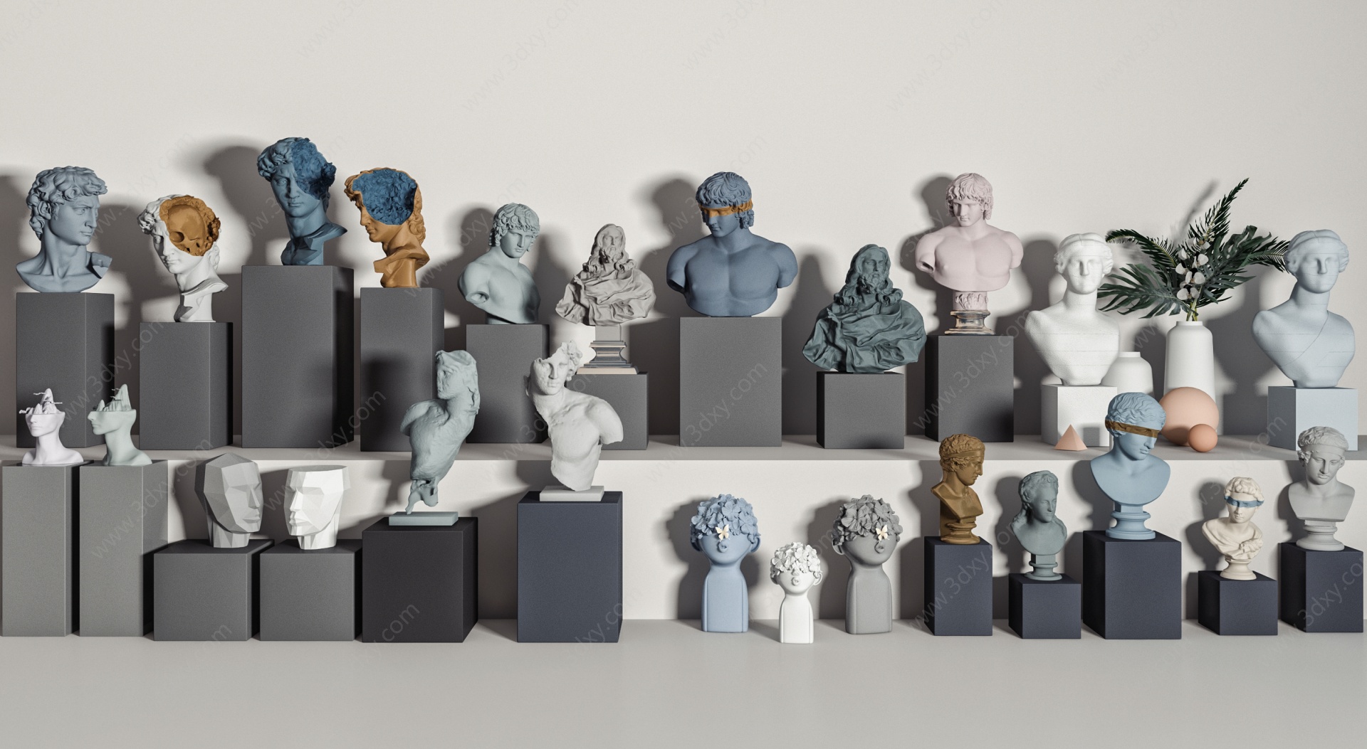 欧式雕塑石膏雕塑雕像3D模型