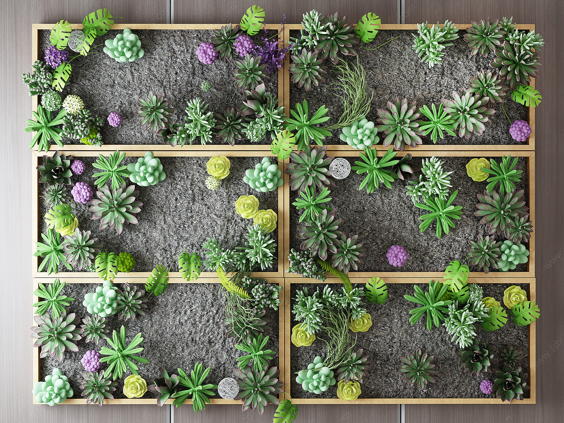 植物盆栽户外花草3D模型