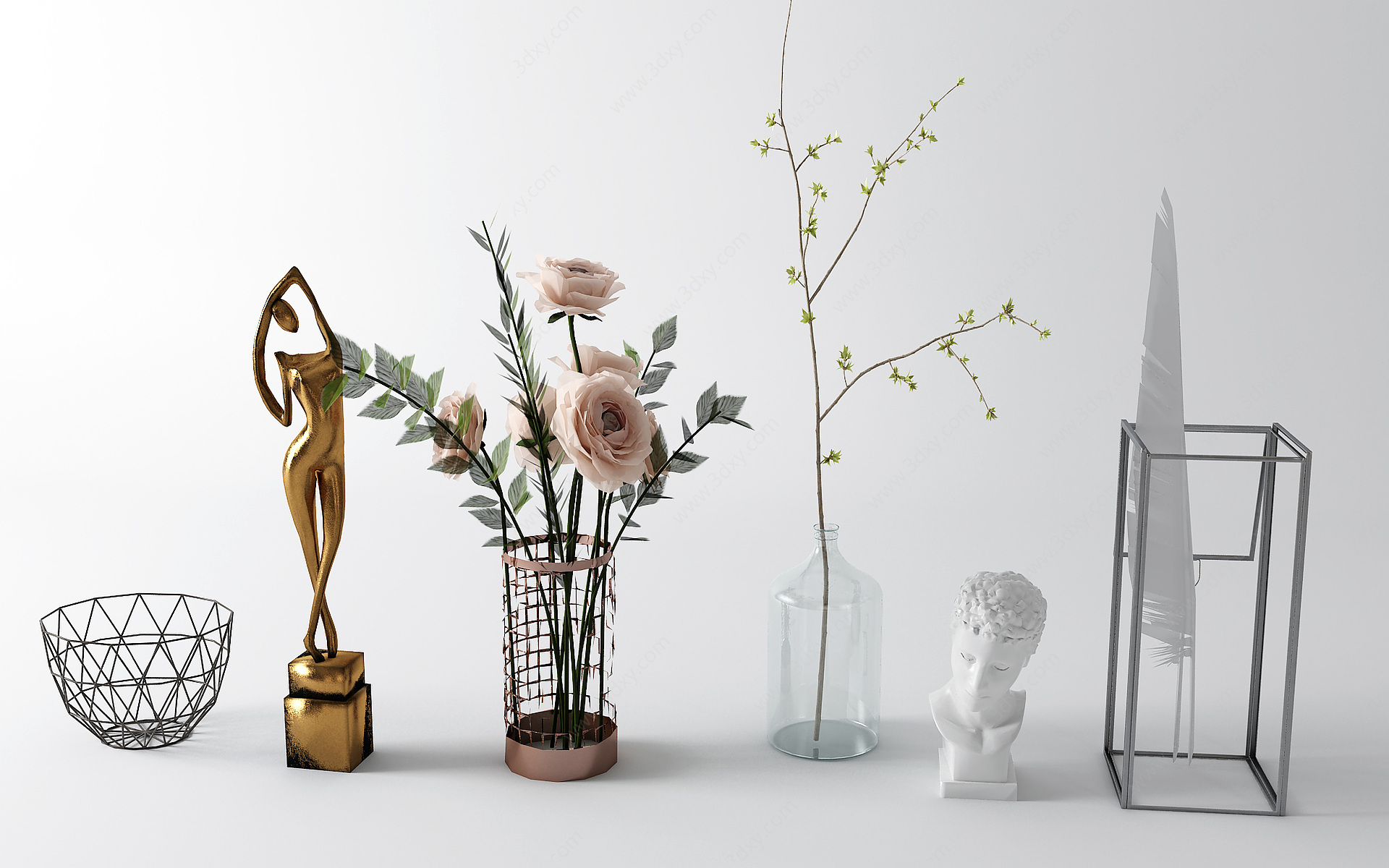 现代花瓶饰品摆件3D模型