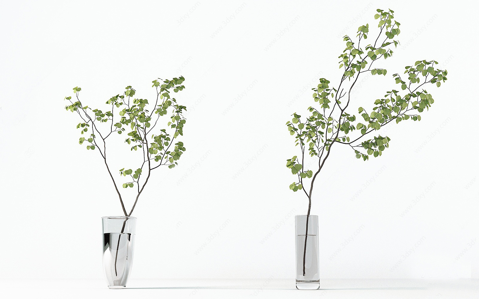 现代日本吊钟绿植水生植物3D模型