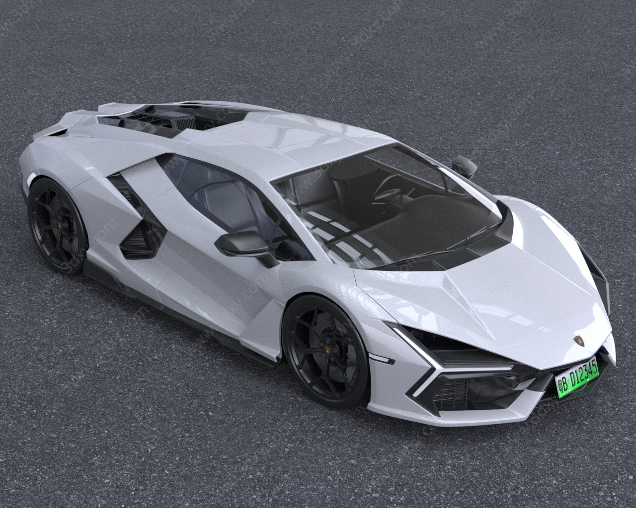 2023款兰博基尼跑车低配版3D模型