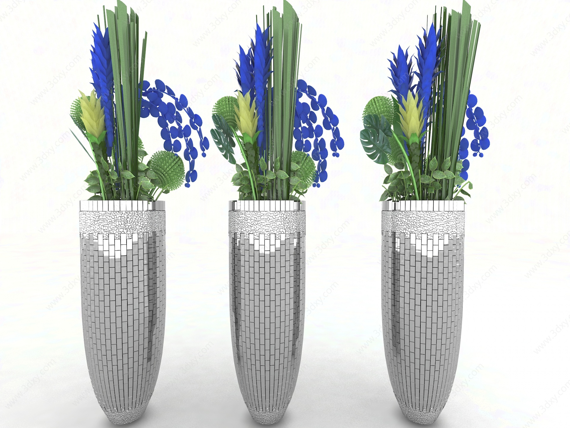 现代风格植物装饰品3D模型