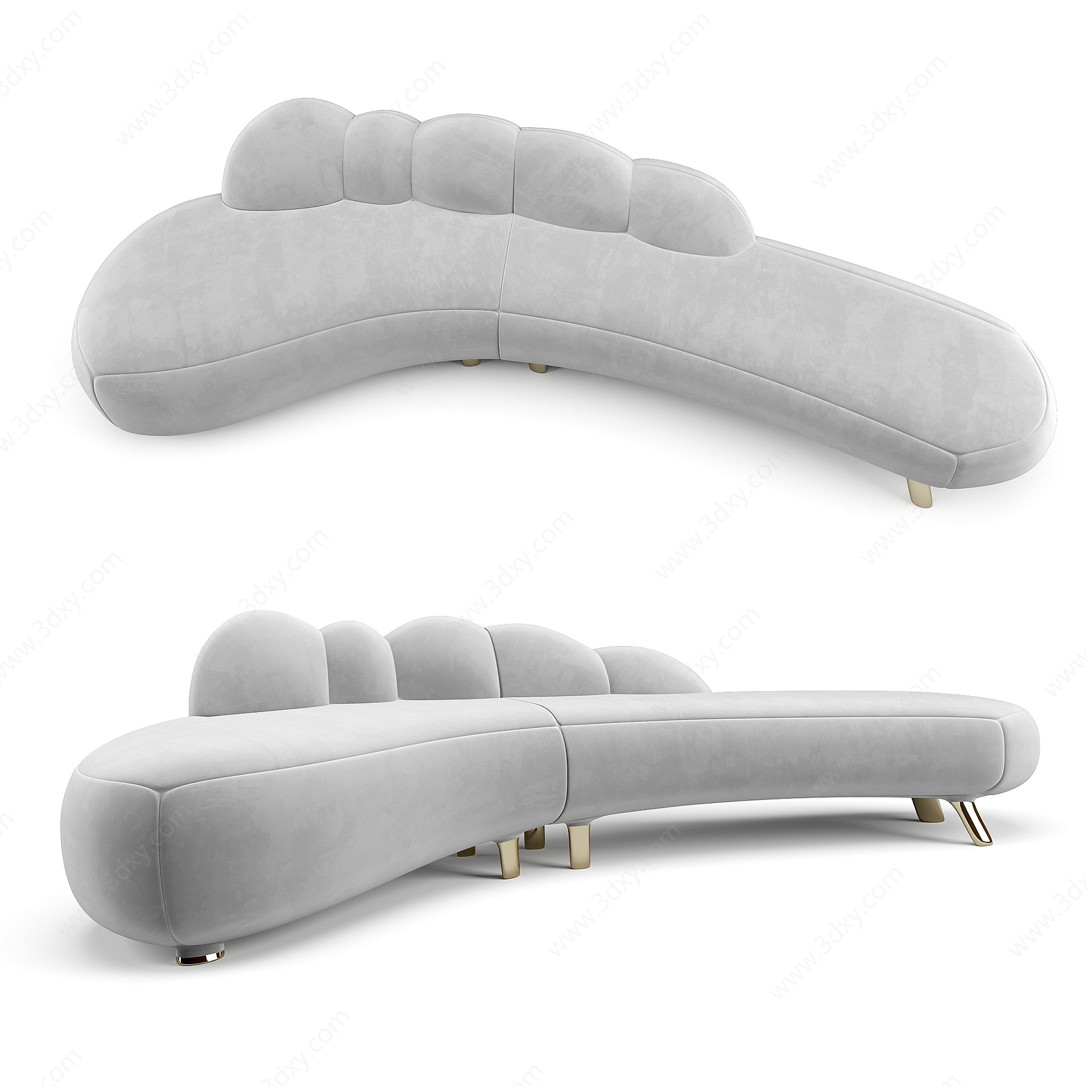 现代异形沙发3D模型
