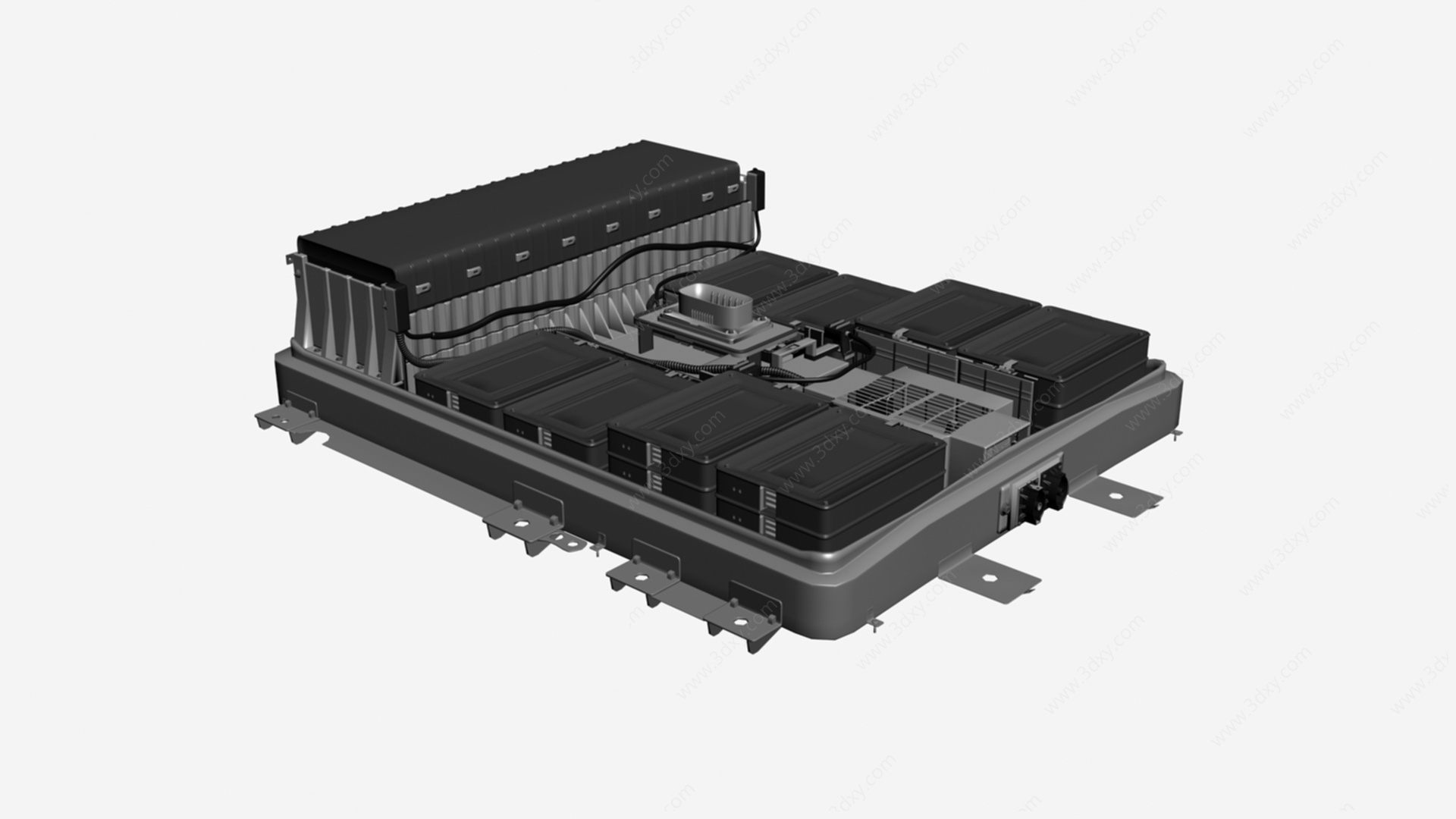 新能源汽车电池3D模型