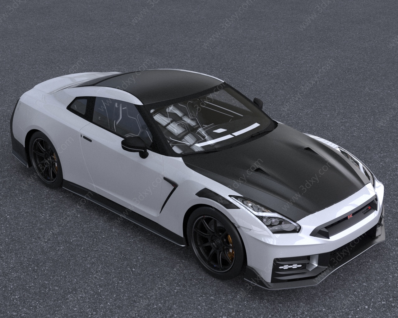 2024款GTR汽车低配版3D模型