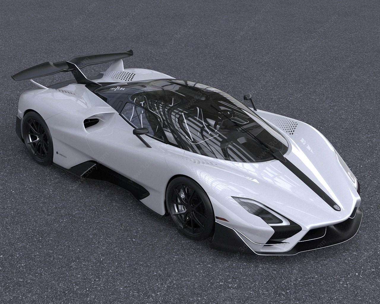 2022款SSC赛车跑车低配版3D模型