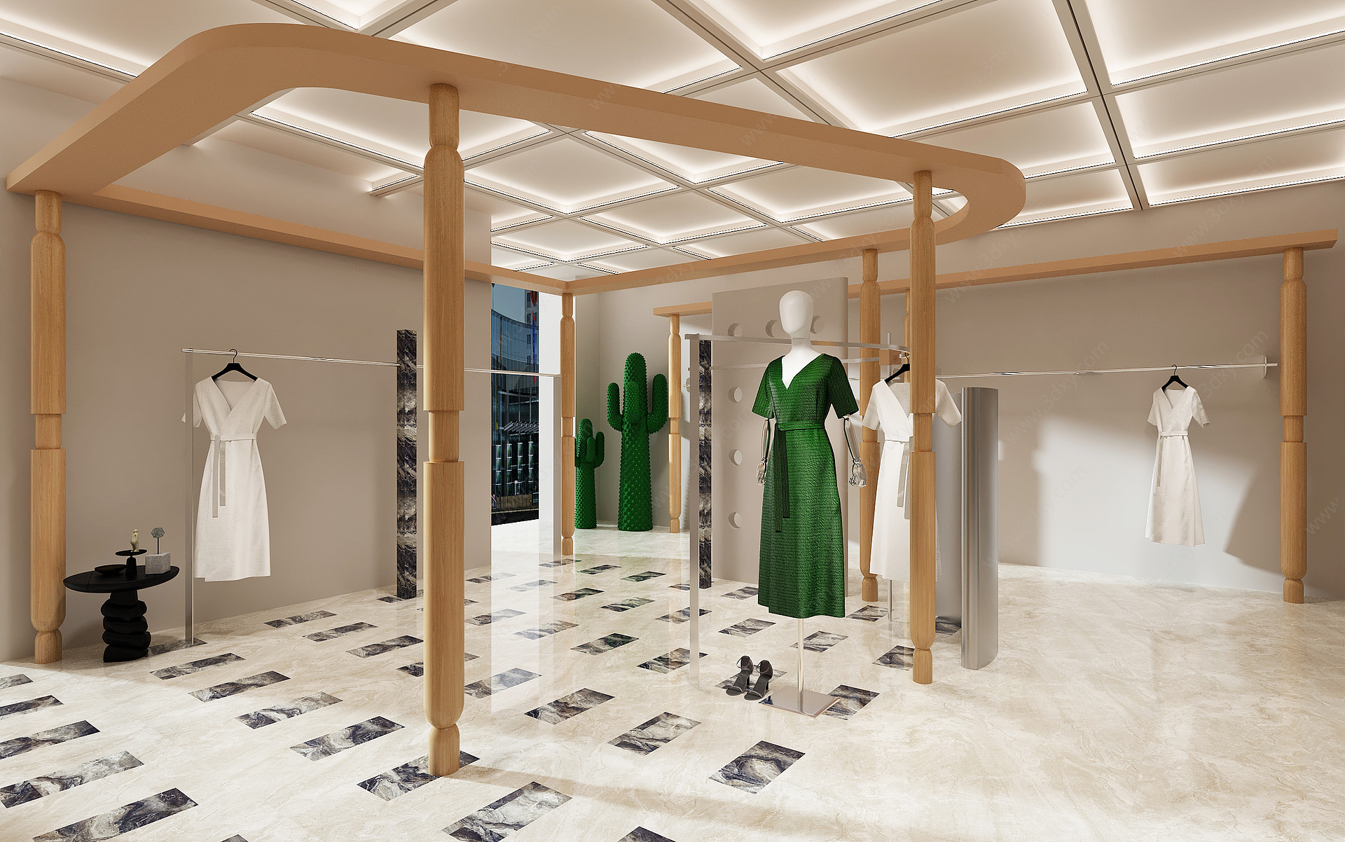 商场时尚女士服装店3D模型