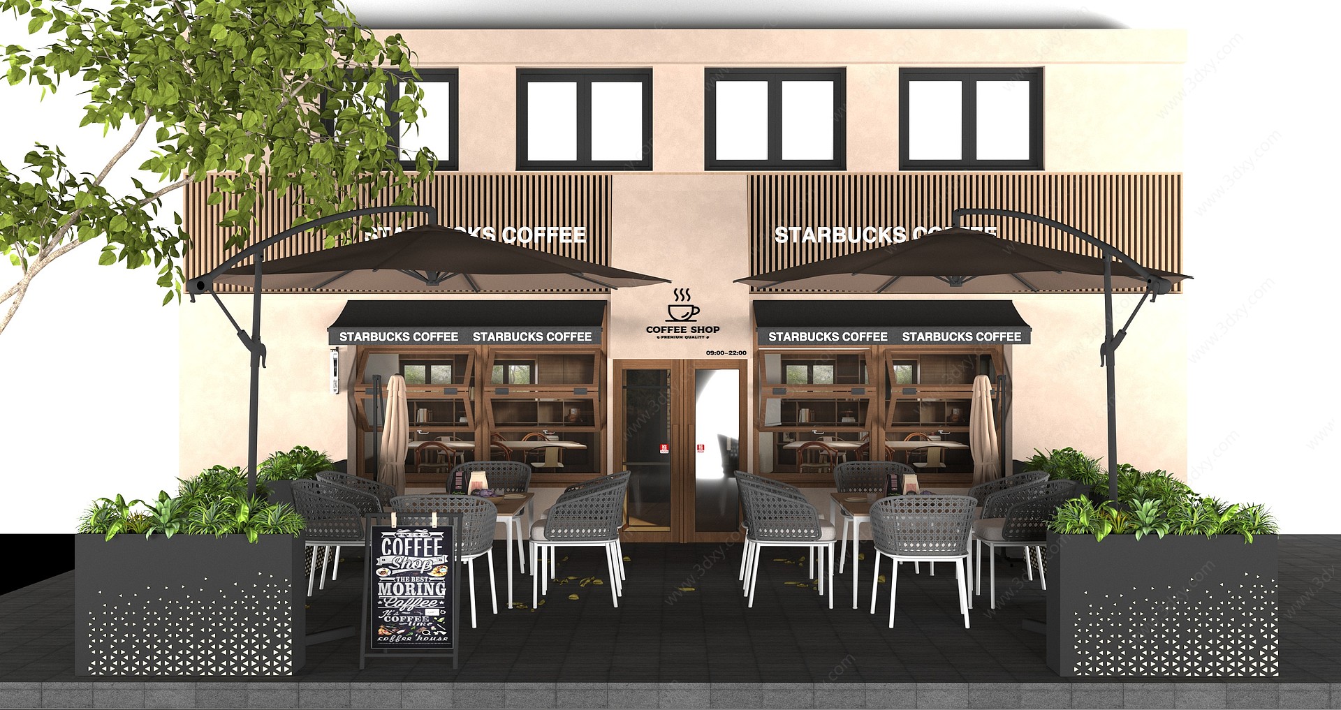 咖啡店3D模型