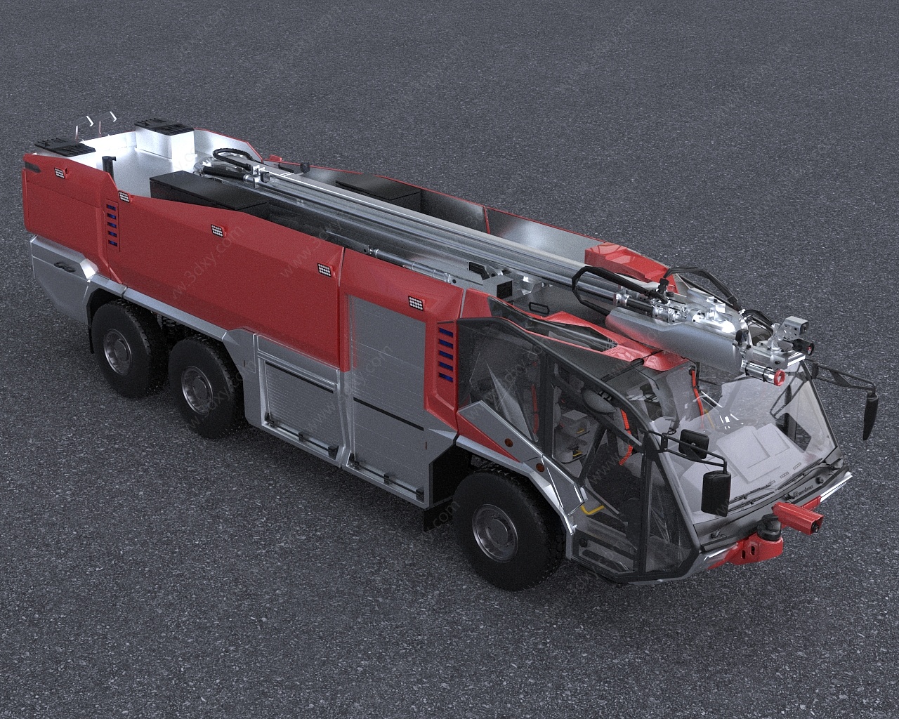 应急救援消防车3D模型