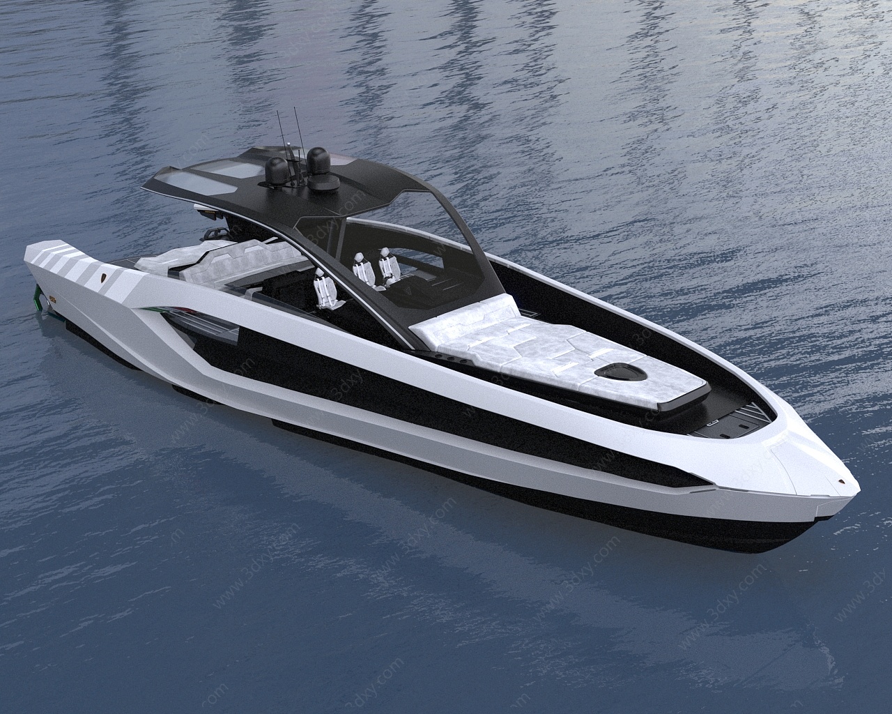 兰博基尼游艇船Tecnomar3D模型