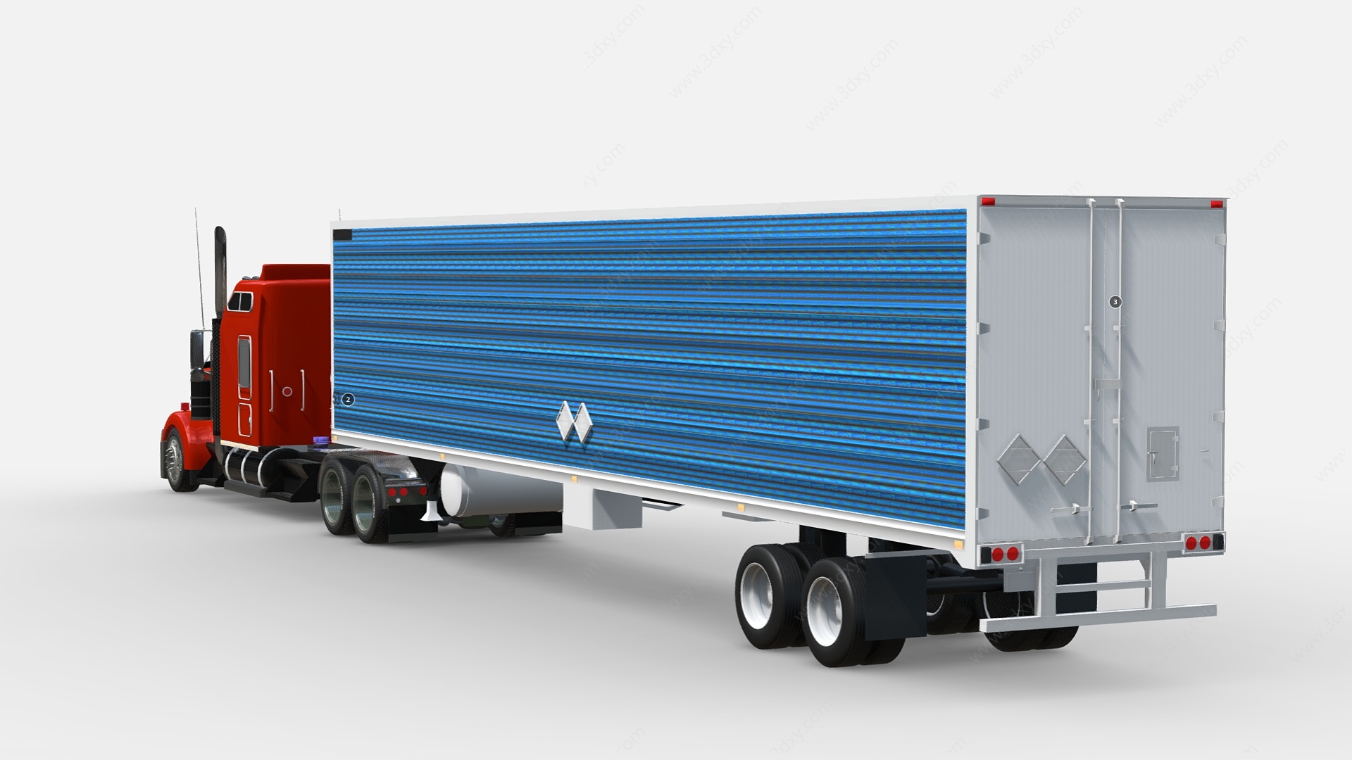 汽车货车运输车大型卡车3D模型