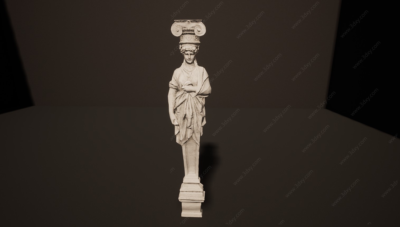 古代文物雕像石雕石塑3D模型