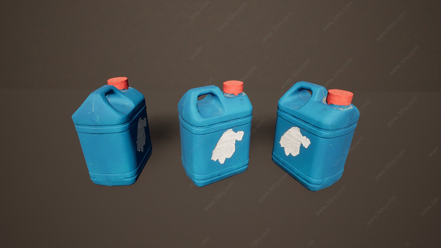 塑料堆码桶油桶3D模型