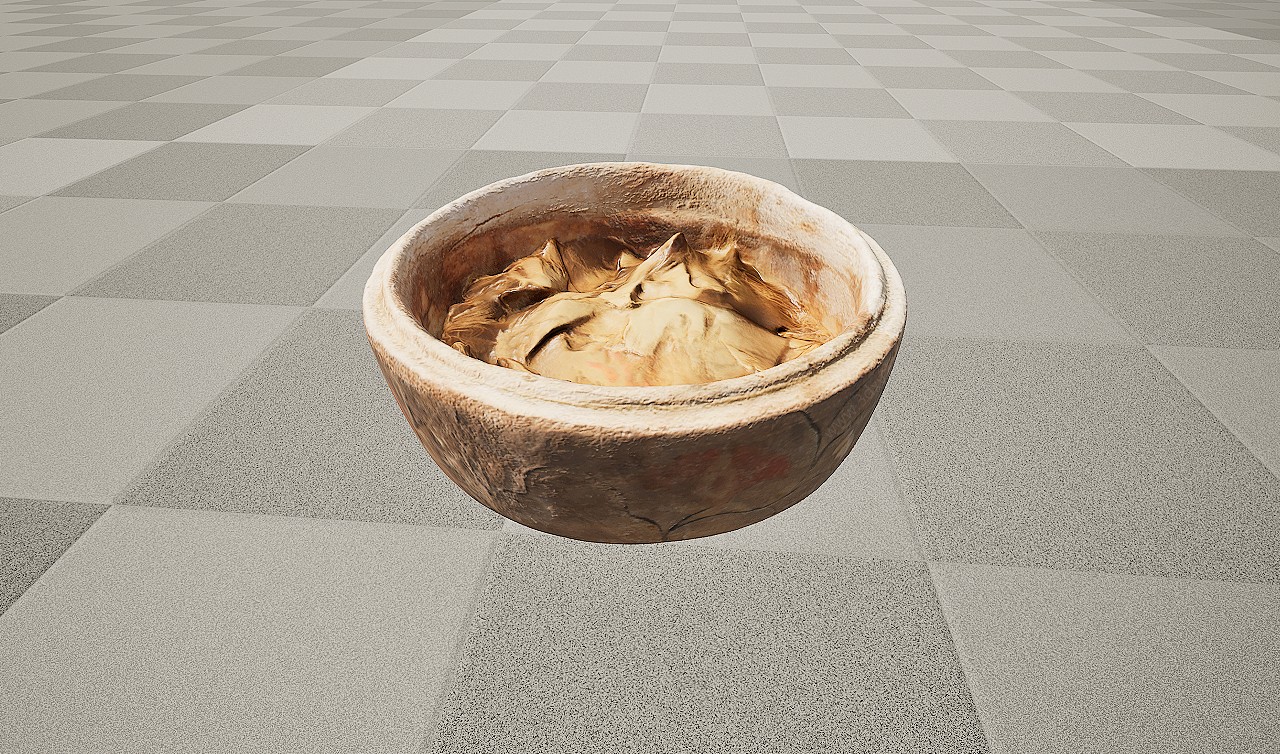 文物陶泥盆碗3D模型