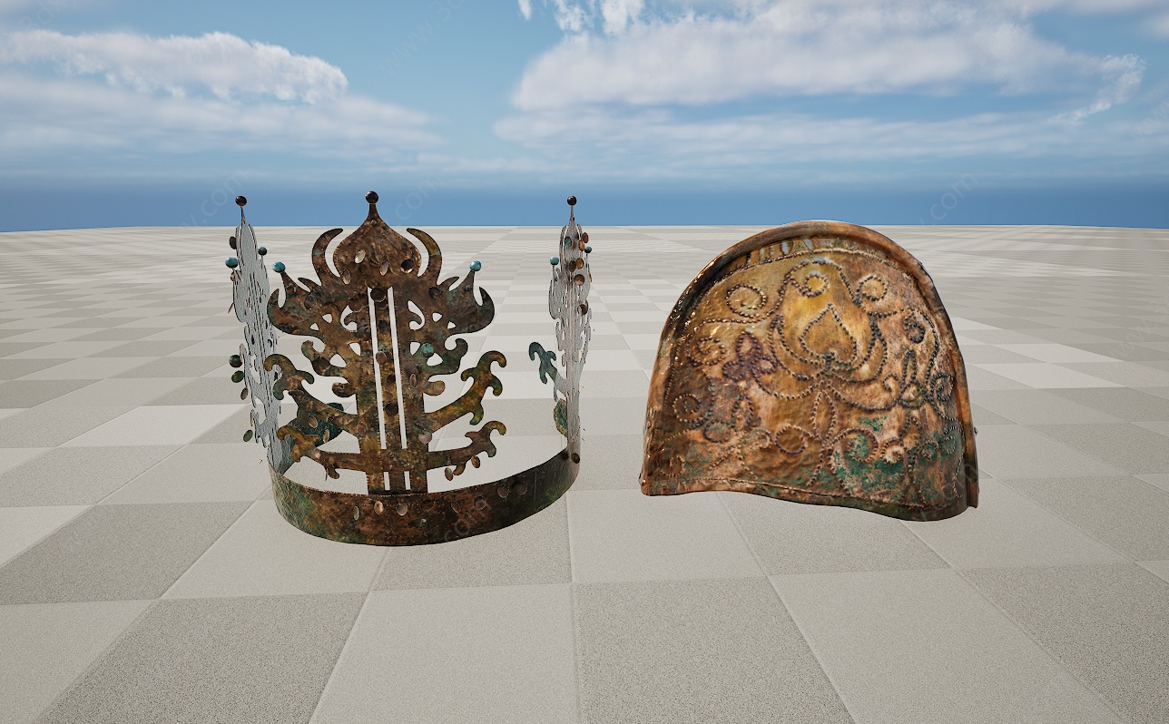 文物皇冠帽子3D模型